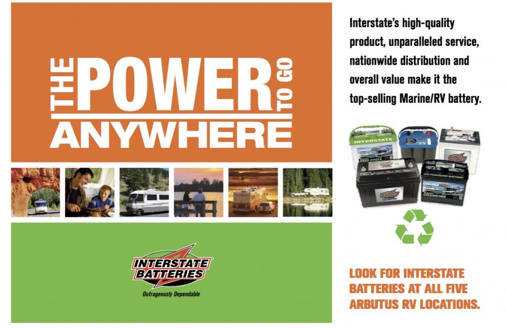 Arbutus RV Interstate Batteries ad from IRVG for O tech post