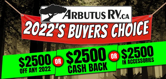 Arbutus RV Buyers Choice Sale